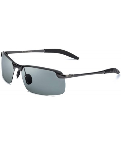 Square NeBaee Polarized Fashion Driving Sunglasses for Men - Gungrey - CI1967AXEOH $20.57