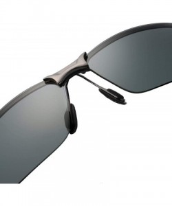 Square NeBaee Polarized Fashion Driving Sunglasses for Men - Gungrey - CI1967AXEOH $20.57