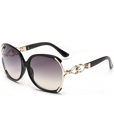 Oversized Women Sunglasses Oversized Fashion Woman Shades UV Protection WS008 - Black Frame - CF17YSX5GO5 $30.00