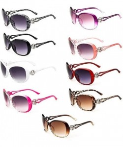 Oval Women Fashion Sunglasses UV400 Protection Outdoor Driving Eyewear Sunglasses Polarized - Rose + Grey - CM197IM7L33 $37.39