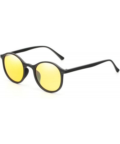 Sport Polarized Round Sunglasses Men Women Retro Ultralight Circle Sunglasses UV400 Protection - C2194C7EU9D $15.76