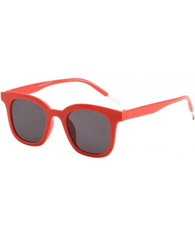 Oversized Unisex Classic Polarized Sunglasses Mirrored Lens Lightweight Oversized Glasses - Red - C218RZYTQS2 $16.86