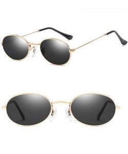 Round New Women's Eyewear Metal Frame Round Retro UV 400 Sunglasses - Gold Frame Grey Lens - CH18DQ6EMDK $12.22