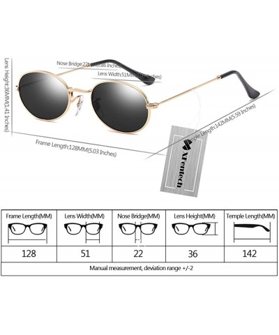 Round New Women's Eyewear Metal Frame Round Retro UV 400 Sunglasses - Gold Frame Grey Lens - CH18DQ6EMDK $12.22