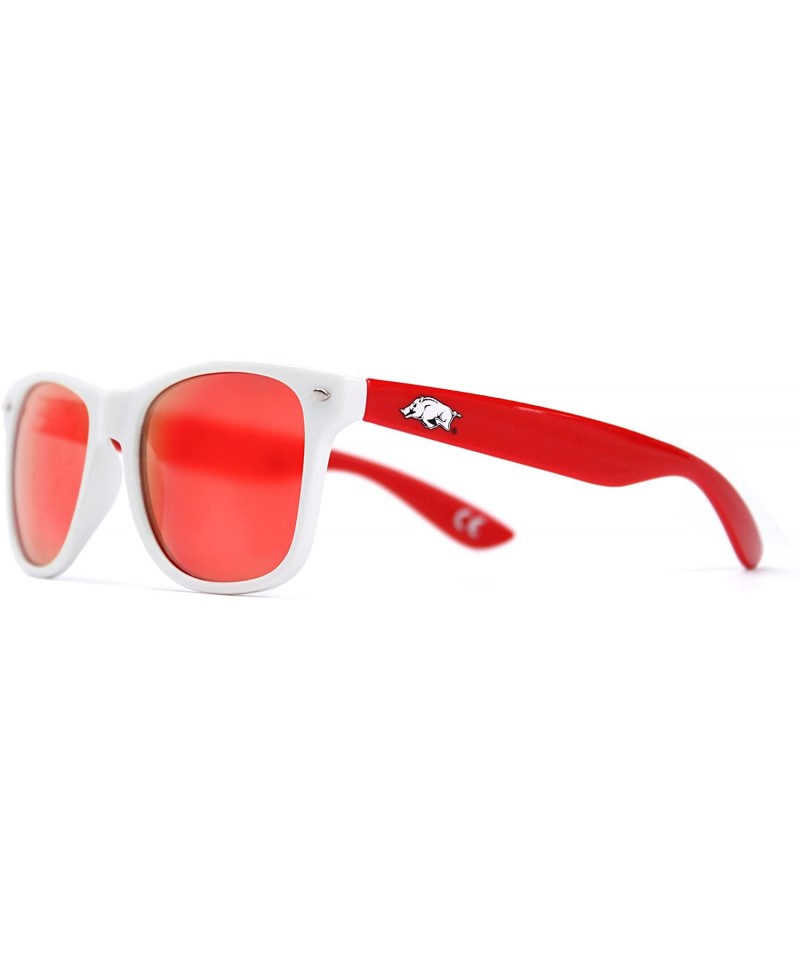 Sport NCAA unisex-adult Arkansas Razorbacks Sunglasses - White/ Red Temple - CE119UYGEOP $20.83