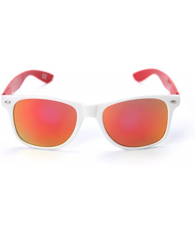 Sport NCAA unisex-adult Arkansas Razorbacks Sunglasses - White/ Red Temple - CE119UYGEOP $20.83