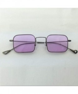 Oversized Sunglasses Women Small Frame Polygon Sunglasses men Brand Designer Blue Pink Clear Lens Sun Glasses - 7 - CE18W4EES...