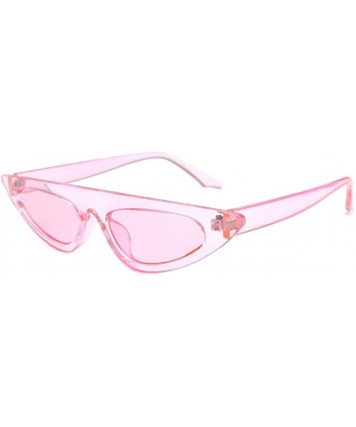 Cat Eye Women's Retro Cat Eye Vintage Narrow Shades Frame UV Protection Polarized Sunglasses - E - CR18EDKHGU8 $14.98