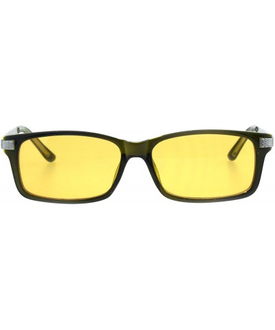 Rectangular Womens Narrow Rectangular Plastic Blue Light Protection Computer Glasses - Green - C918GS3OKS0 $14.96