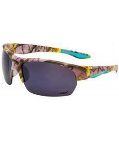 Rectangular Camo Camouflage Western Ladies Sunglasses Pink Blue - CF18UDWNL8S $14.56