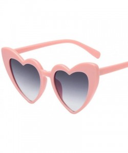 Sport Vintage Peach Heart Sunglasses for Women Classic Designer Style Polarized Anti-UV Classic Sunglasses - C - CG196T69NR4 ...