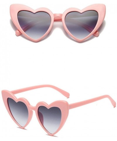 Sport Vintage Peach Heart Sunglasses for Women Classic Designer Style Polarized Anti-UV Classic Sunglasses - C - CG196T69NR4 ...