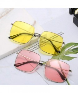 Square Foursquare Sunglasses Casual Fashion - D - CY199MQ40CH $40.13