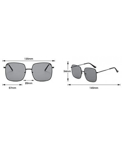 Square Foursquare Sunglasses Casual Fashion - D - CY199MQ40CH $40.13