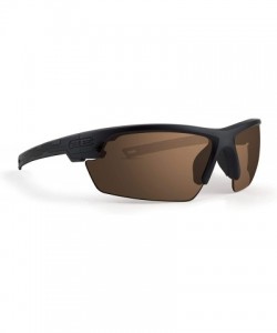 Sport Link Golf Sports Sunglasses Black Frame with High Clarity Brown Lens - CT17YZ0E7KZ $13.55