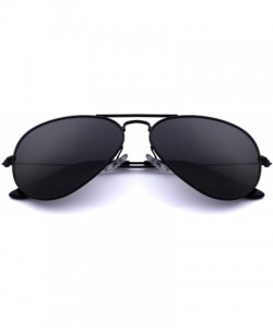 Aviator Classic Pilot Polarized Sunglasses for Men/Women58mm O8025 - Black - CW18H38LKYQ $13.22