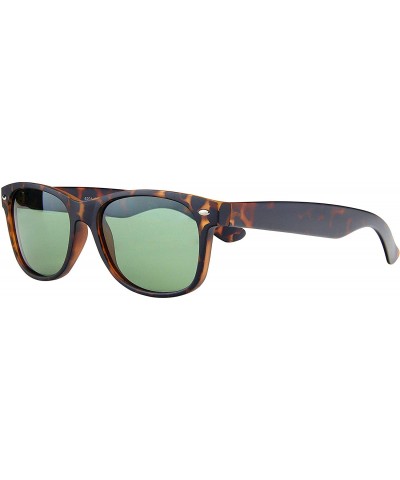 Oval Classic 80s Wayfarer Sunglasses for Men and Women - Retro Frame-Polarized Shades - CB18AIOSDZH $23.23