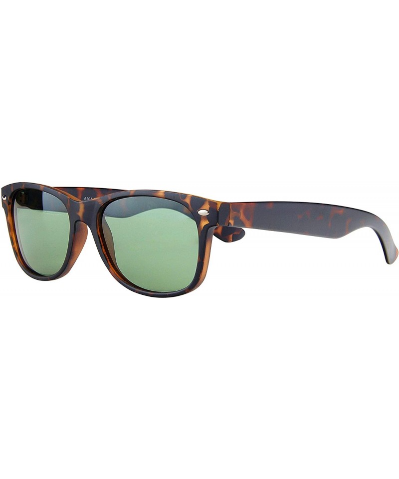 Oval Classic 80s Wayfarer Sunglasses for Men and Women - Retro Frame-Polarized Shades - CB18AIOSDZH $13.63