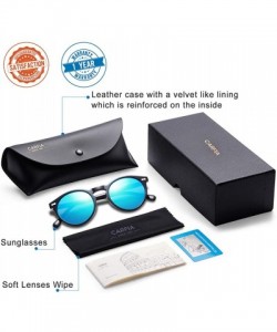 Rectangular Classic Polarized Sunglasses for Men UV400 Protection Outdoor Glasses CA5288L - Ice Blue Mirror - C018YLT0HGQ $20.66