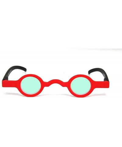 Goggle Small Round Sunglasses Women Retro Brand Designer Punk Sun Glasses Vintage Goggles Red Shades - Red&green - CL192SLQAR...