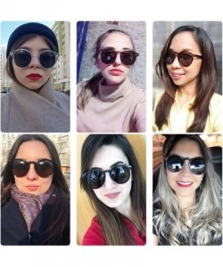 Sport Vintage Oversize Round Polarized Sunglasses for Women and Men - Grey/Grey - C518S6796GR $12.20