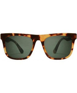 Rectangular Highball - Square Women's & Men's Sunglasses - 53 mm - Tortoise / Green - CY18AEN670A $65.67