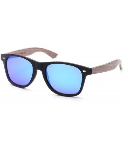 Semi-rimless Bamboo Sunglasses with Polarized lenses-Handmade Sunglasses Wood - Bronze - C51882MKEE6 $21.24