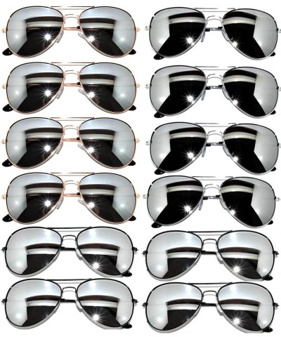 Aviator Classic Aviator Sunglasses 3 Black_3 Gold_3 Gun_3 Silver_Mirror - CN12OCJ6TCV $55.07