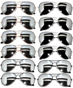 Aviator Classic Aviator Sunglasses 3 Black_3 Gold_3 Gun_3 Silver_Mirror - CN12OCJ6TCV $23.97