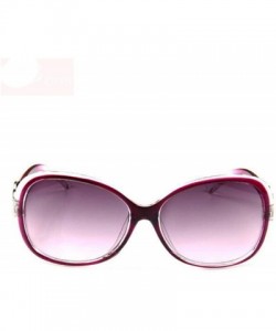 Aviator 2019 Oversized Gradient Ladies Sunglasses Women Brand Designer Classic Black - Purple - CO18Y2OUUTO $9.61