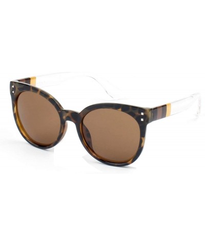 Goggle Women Round Cat Eye Sunglasses - Tortoise - C618WU7Z2Z6 $37.79