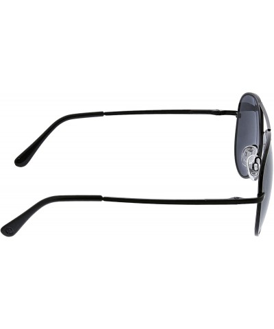 Aviator Heat Wave Bifocal Aviator Reading Sunglasses- Black- 56 mm + 2 - CD19658WLE6 $18.02