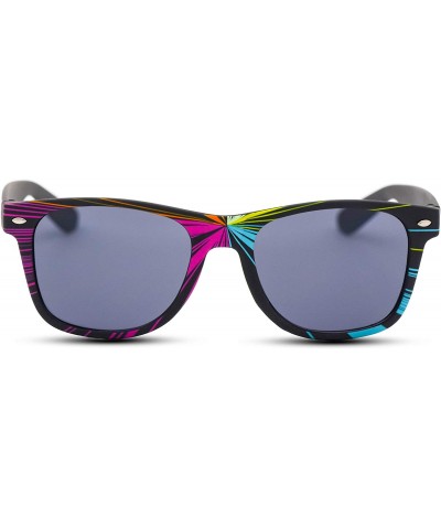 Wayfarer 2 Pair HQL Miami Fancies by Sojayo - 1 Sojayo-xbright Neon Orange & 1 Black (2 Pack) - CS18D60XQHM $9.93