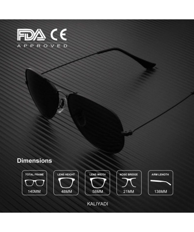 Wayfarer Classic Aviator Sunglasses for Men Women Driving Sun glasses Polarized Lens 100% UV Blocking - CL18YDQRY7O $15.97