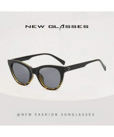 Square Retro uv Protection Sunglasses Women Big Frame Sunglasses Men Sunglasses (Black Leopard Pattern) - C0190R37M66 $10.44