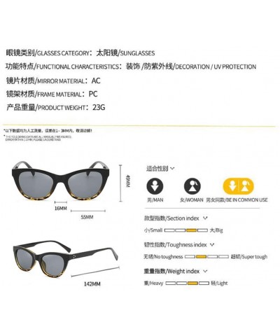 Square Retro uv Protection Sunglasses Women Big Frame Sunglasses Men Sunglasses (Black Leopard Pattern) - C0190R37M66 $10.44