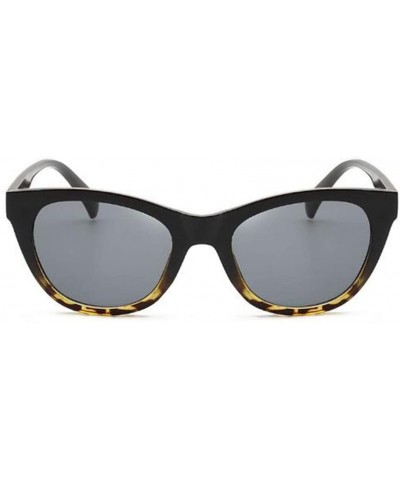 Square Retro uv Protection Sunglasses Women Big Frame Sunglasses Men Sunglasses (Black Leopard Pattern) - C0190R37M66 $10.44