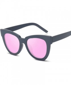 Cat Eye New big box cat eye sunglasses general style retro sunglasses anti UV sunshade glasses - Pink - CE18W7H49ZT $19.67