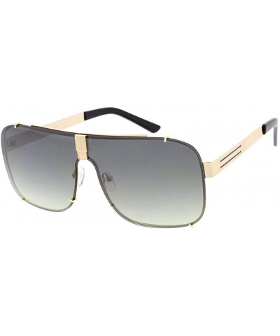 Rectangular Retro Fashion Rectangular Aviator Sunglasses G33 - Olive - CX1929AZ57E $24.79