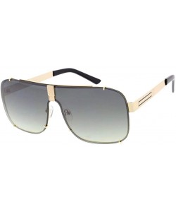 Rectangular Retro Fashion Rectangular Aviator Sunglasses G33 - Olive - CX1929AZ57E $9.30