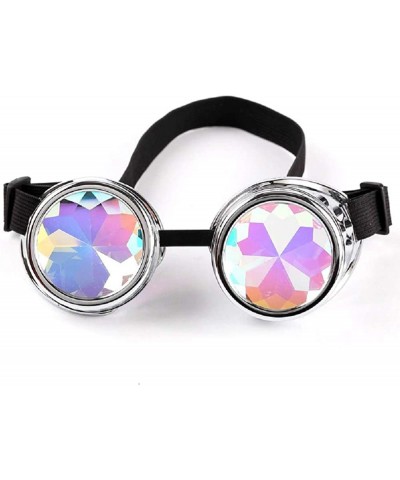 Round Steampunk Kaleidoscope Colorful Sunglasses Adjustable - C2196XAO85O $41.80