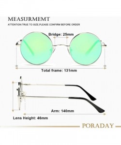 Round Retro Small Round Polarized Sunglasses John Lennon Hipple Sun Glasses Metal Frame UV400 Protection Lens - CL1949D8XIR $...