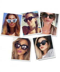 Oversized Cat Eye Fashion Sunglasses Women Vintage Luxury Brand Designer Glasses Sun Female UV400 Eyewear Shades - CF198ZZGL2...