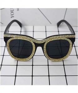 Cat Eye Stylish Metal Bee Decoration Sunglasses UV Protection Frame - Black D - CR18ZXUG8MI $15.08