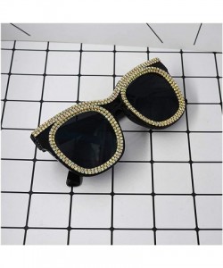 Cat Eye Stylish Metal Bee Decoration Sunglasses UV Protection Frame - Black D - CR18ZXUG8MI $15.08