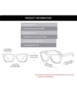 Square Square Shade Glasses-Polarized Sunglasses For Men Women-UNBREAKABLE Frame - I - CJ1905Y65E4 $35.11