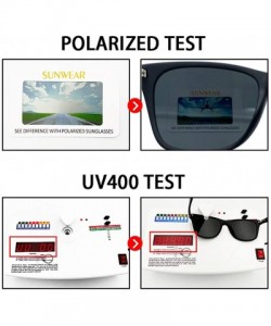 Square Square Shade Glasses-Polarized Sunglasses For Men Women-UNBREAKABLE Frame - I - CJ1905Y65E4 $35.11