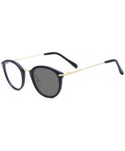 Round Photochromic Sunglasses Classic Reading Farsighted - Black - CB1930Y55CH $24.62