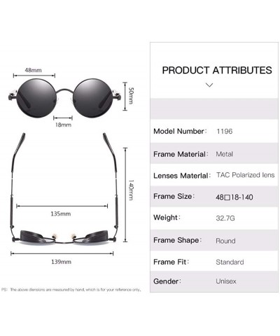 Aviator Polarizing Glasses Steam Punk Sunglasses European and American Sunglasses - F - CO18QQGE9T4 $41.96
