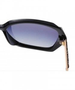 Aviator Polarized aviator sunglasses- universal sunglasses- diamond-encrusted polarizer - D - CA18RTSZHU3 $41.43